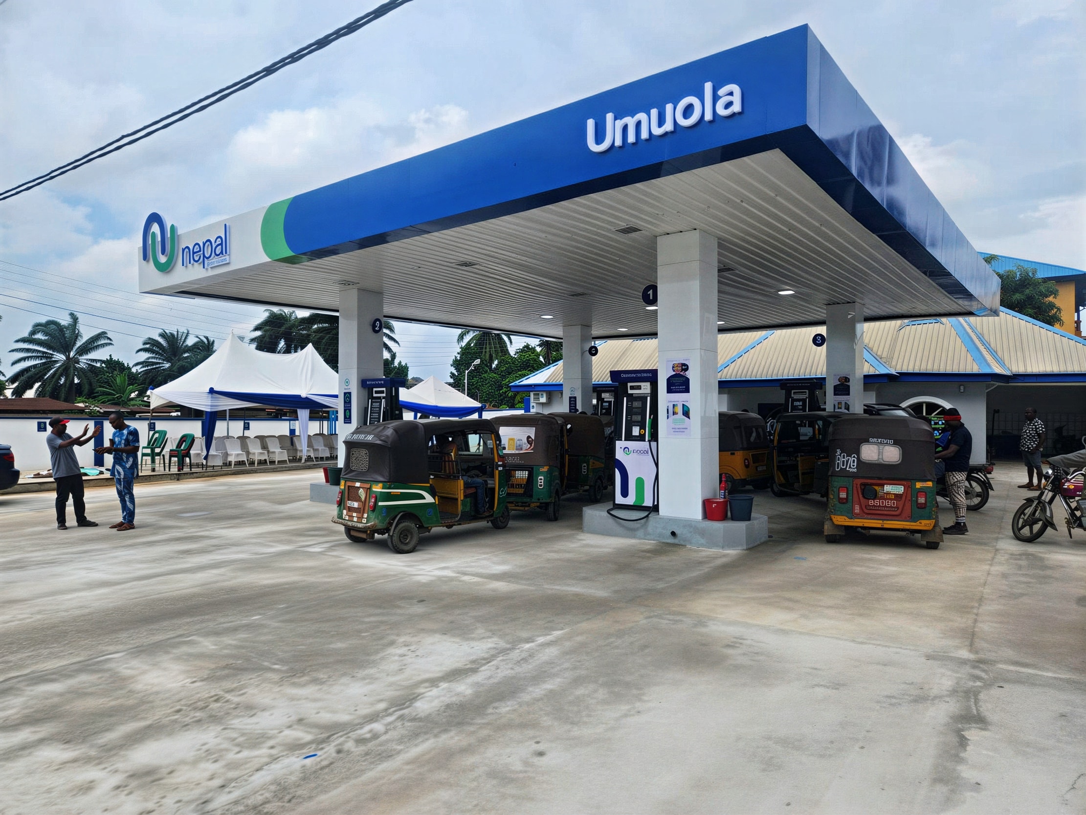MEGA-TEC fuel dispensers installed at a Nepal Energies filling station in Umuola