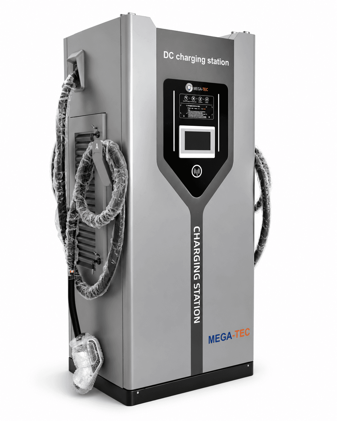60KW commercial DC fast chargers for hotels, estates and forecourts.