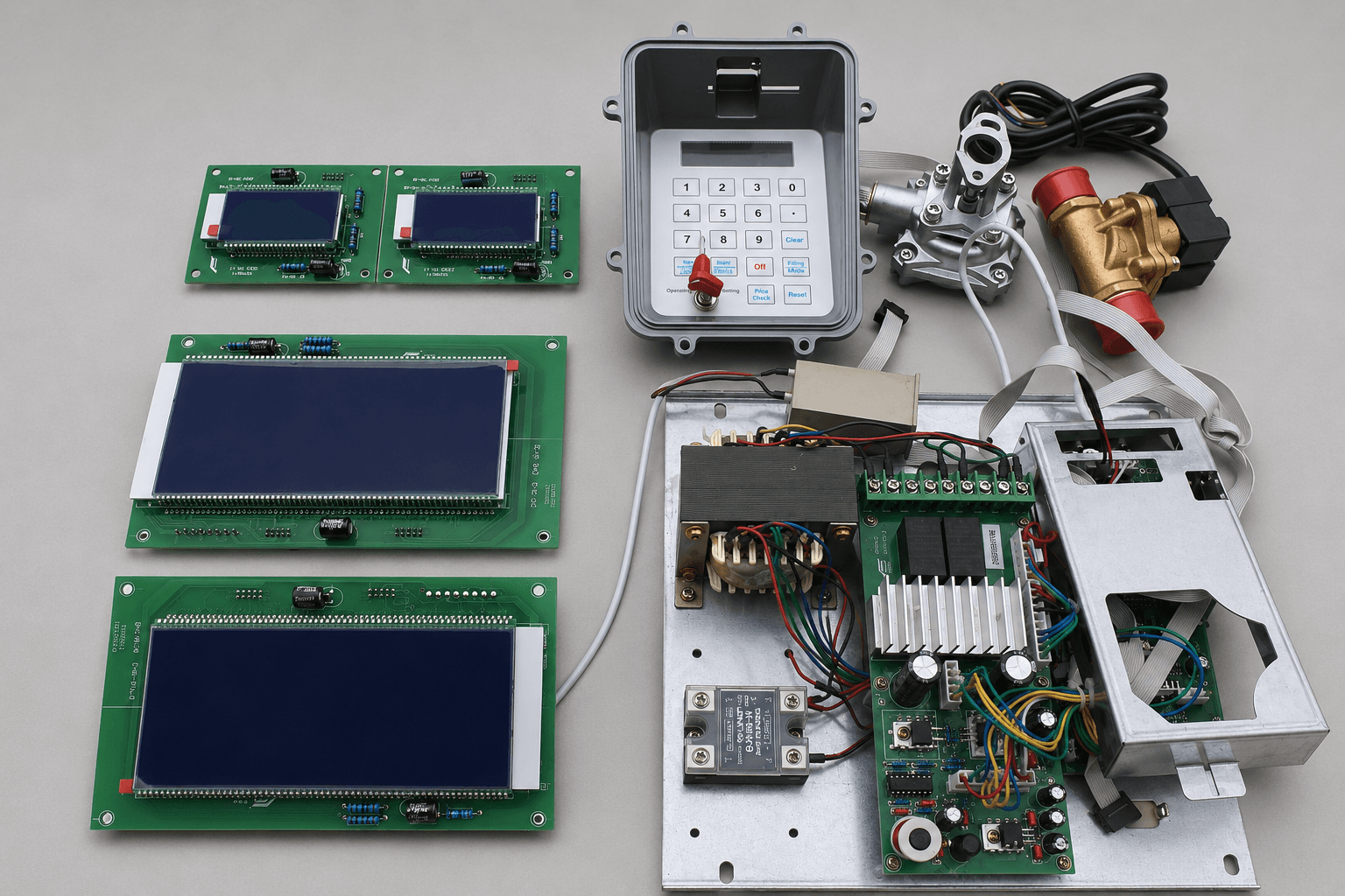 Megatec dispenser control boards, displays and components